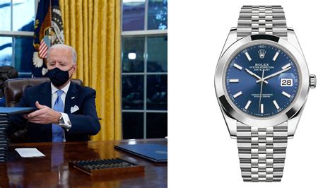 President Joe Biden Wore a Rolex Datejust Watch on His First.